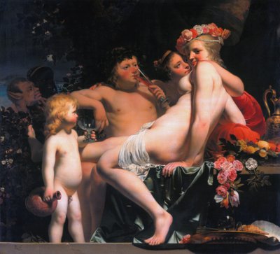 Bacchus and Ariadne by Cesar Boetius van Everdingen